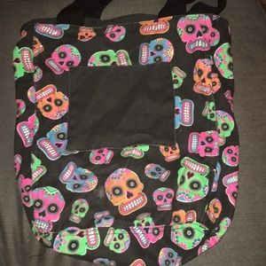 Sugar skull large purse